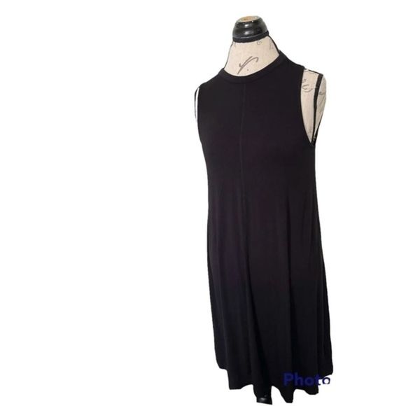 Time and Thru Womens Black Dress Size Medium Size 8-10 Stretch Sleeveless Autumn - Picture 2 of 12